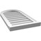 Ekena Millwork Round Top Surface Mount PVC Gable Vent w/ 2"W x 2"P Brickmould Sill Frame, 16"W x 30"H GVPRT16X3003SN - alternate 2